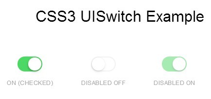 CSS3 UISwitch